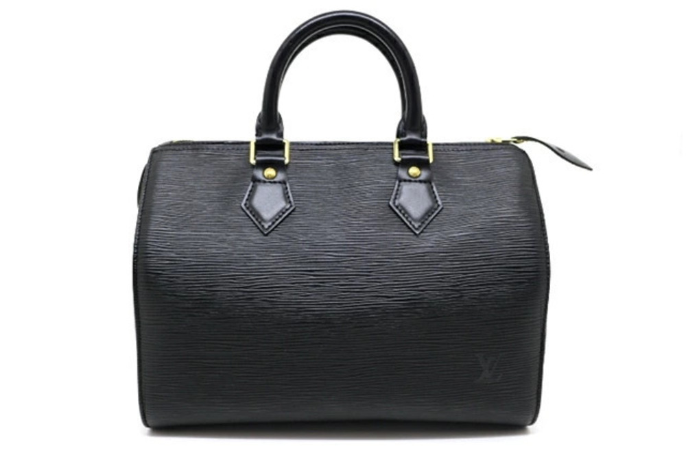 LOUIS VUITTON Bag Handbag Speedy Epi Noir Black